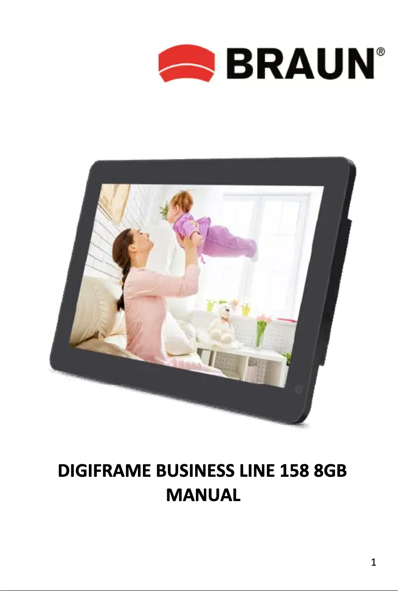 Página 1 del manual Manual de usuario Braun DigiFrame 158