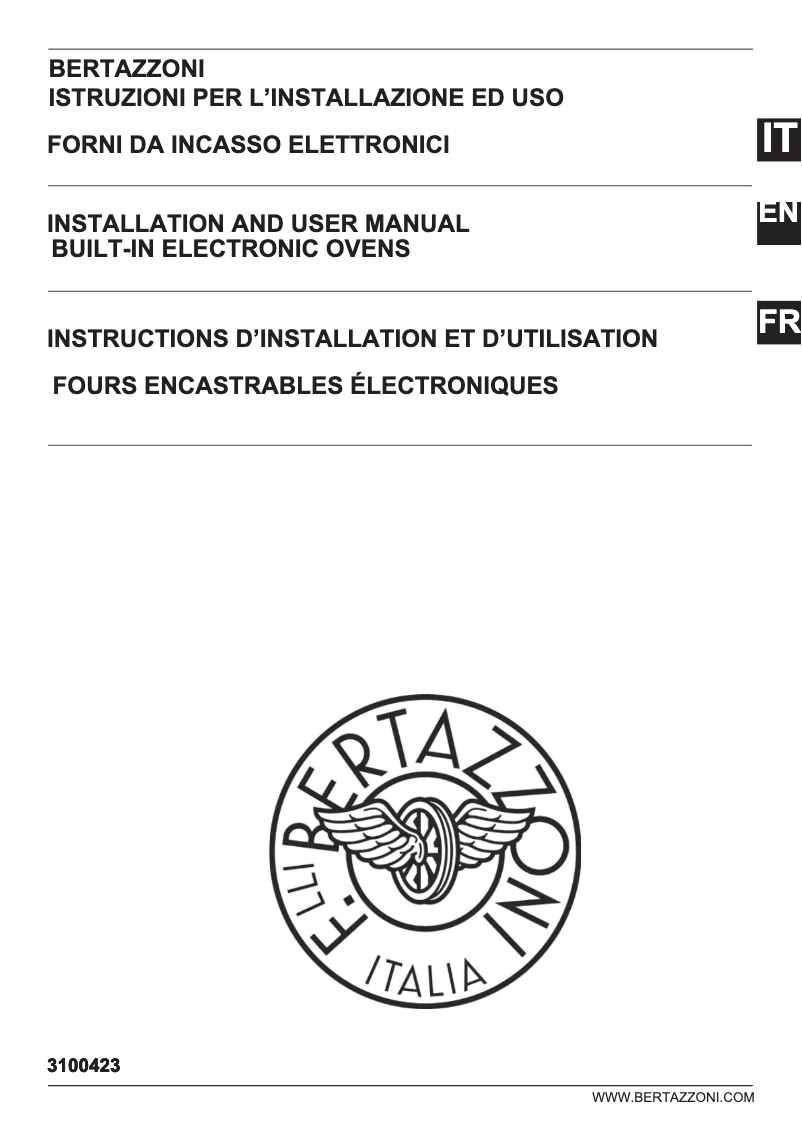 Page n°1 - Mode d'emploi Bertazzoni F6011MODPLGNE