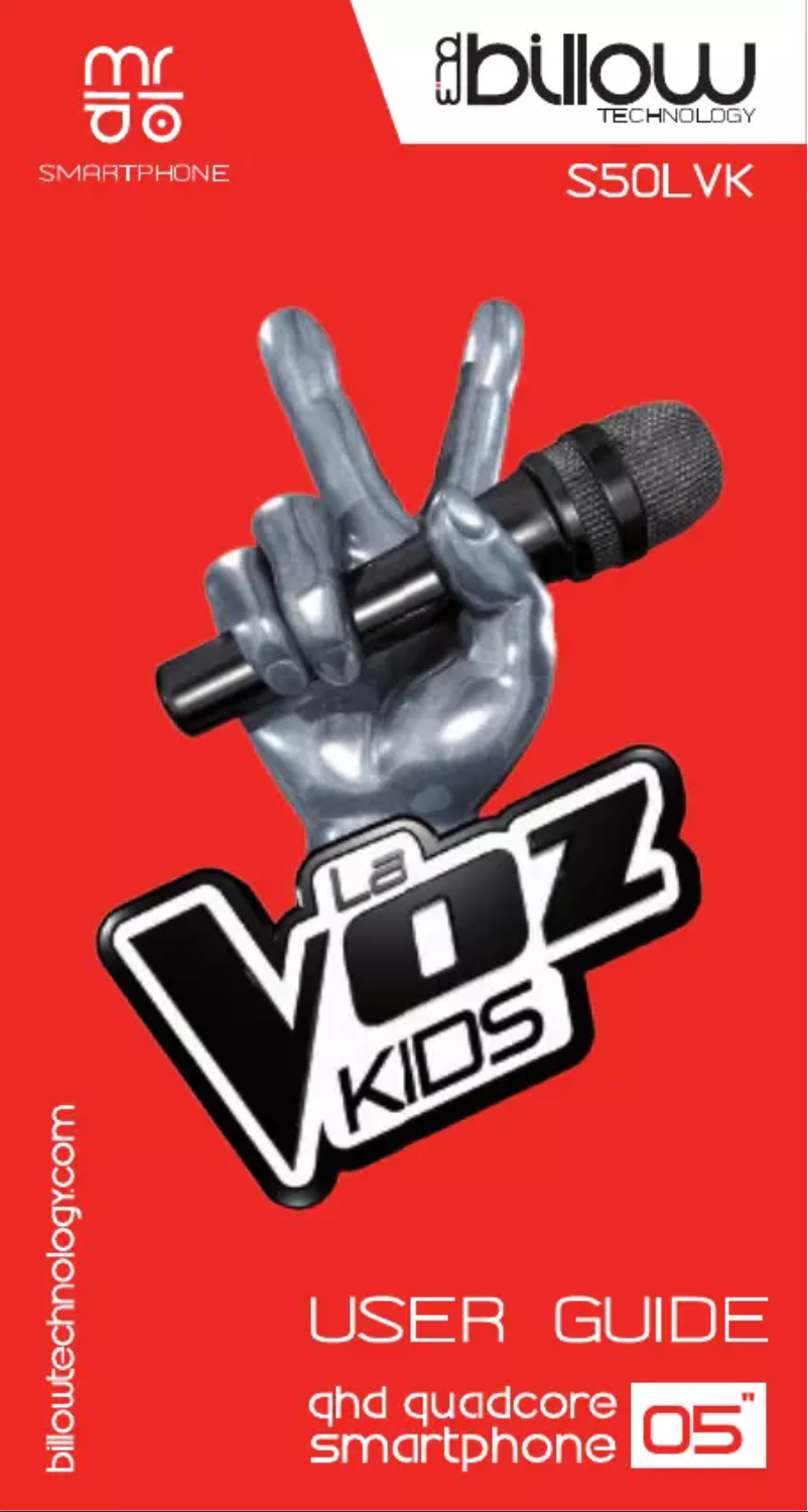 Page 1 de la notice Manuel utilisateur Billow S50LVKLB