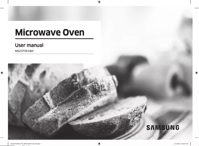 Image de la première page du manuel de l'appareil MS23T5018AC