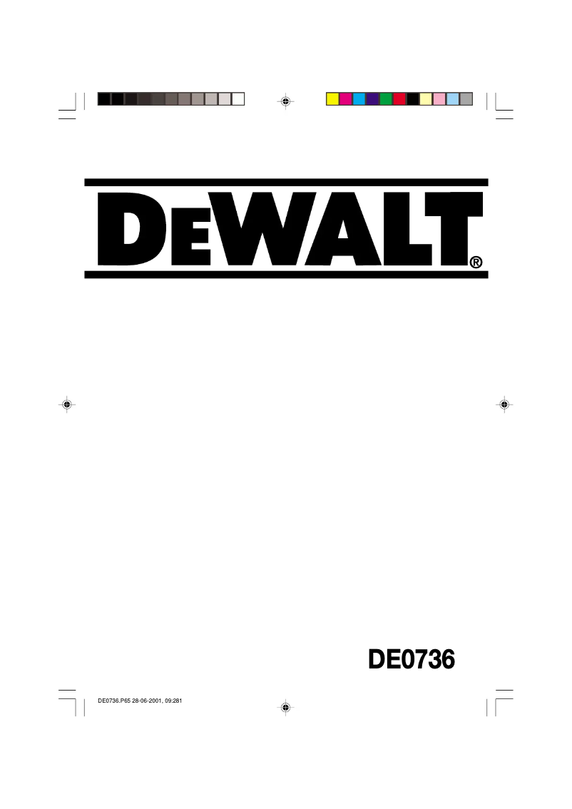 Image de la première page du manuel de l'appareil DE0736