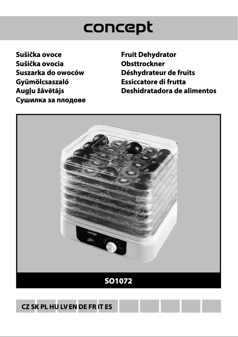 Image de la première page du manuel de l'appareil SO1072