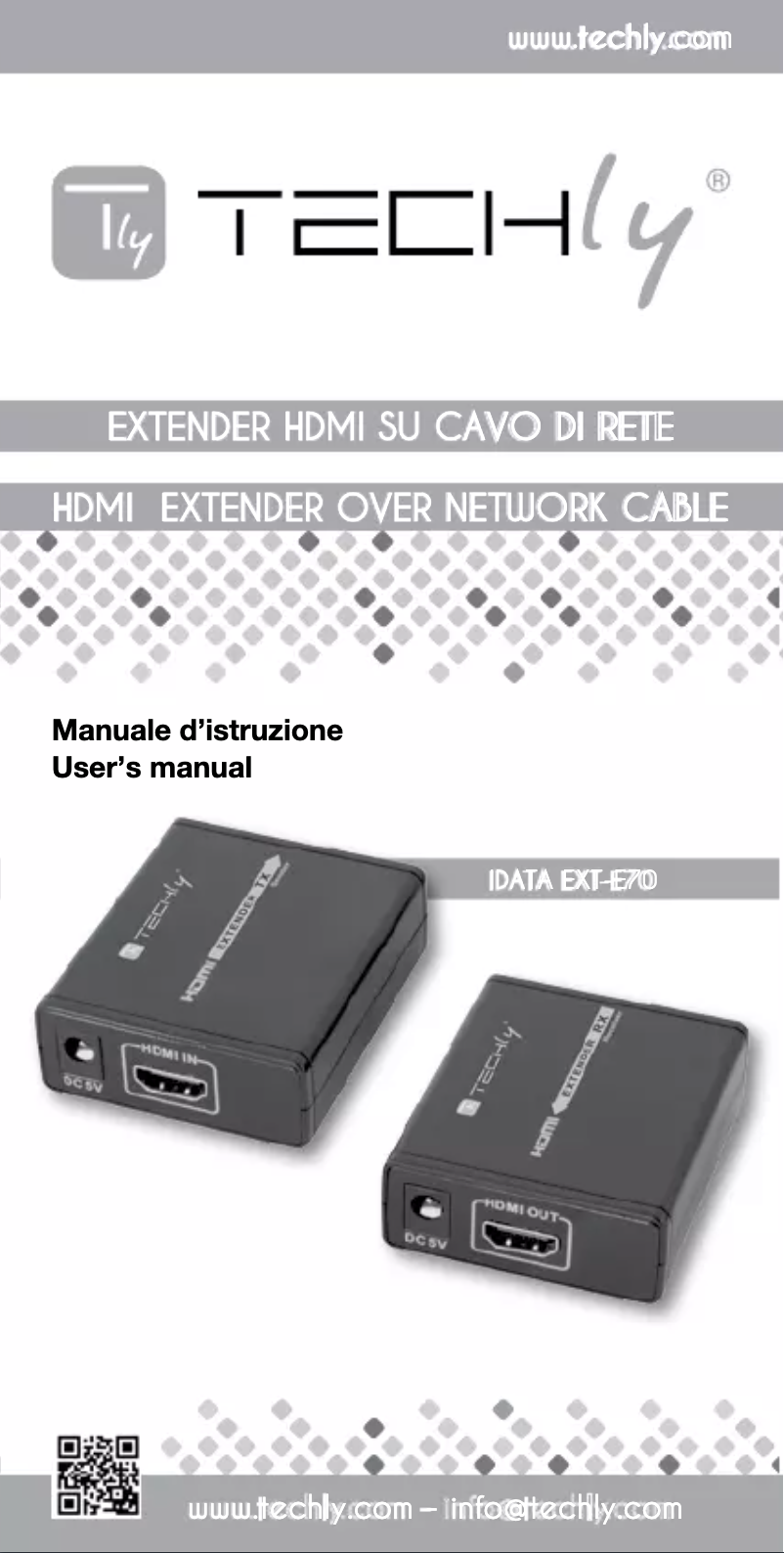 Page 1 de la notice Manuel utilisateur Techly IDATA EXT-E70