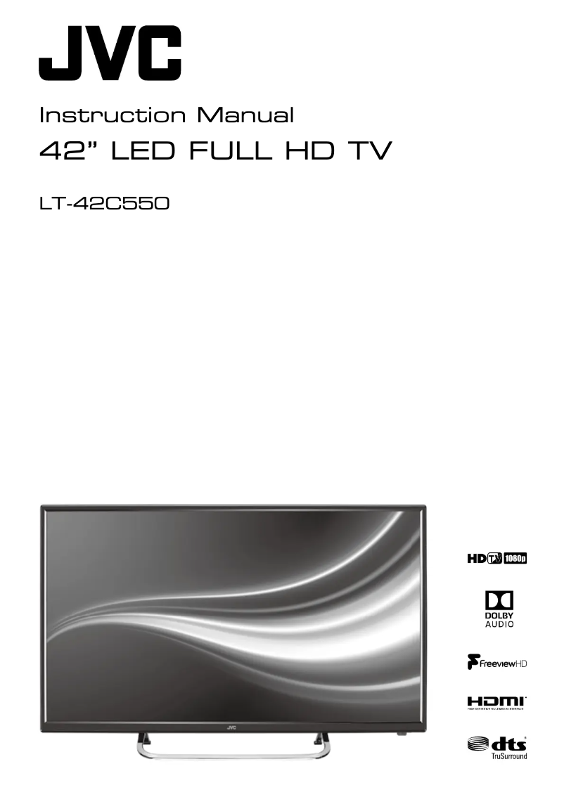 Page n°1 - Manuel utilisateur JVC LT-42C550