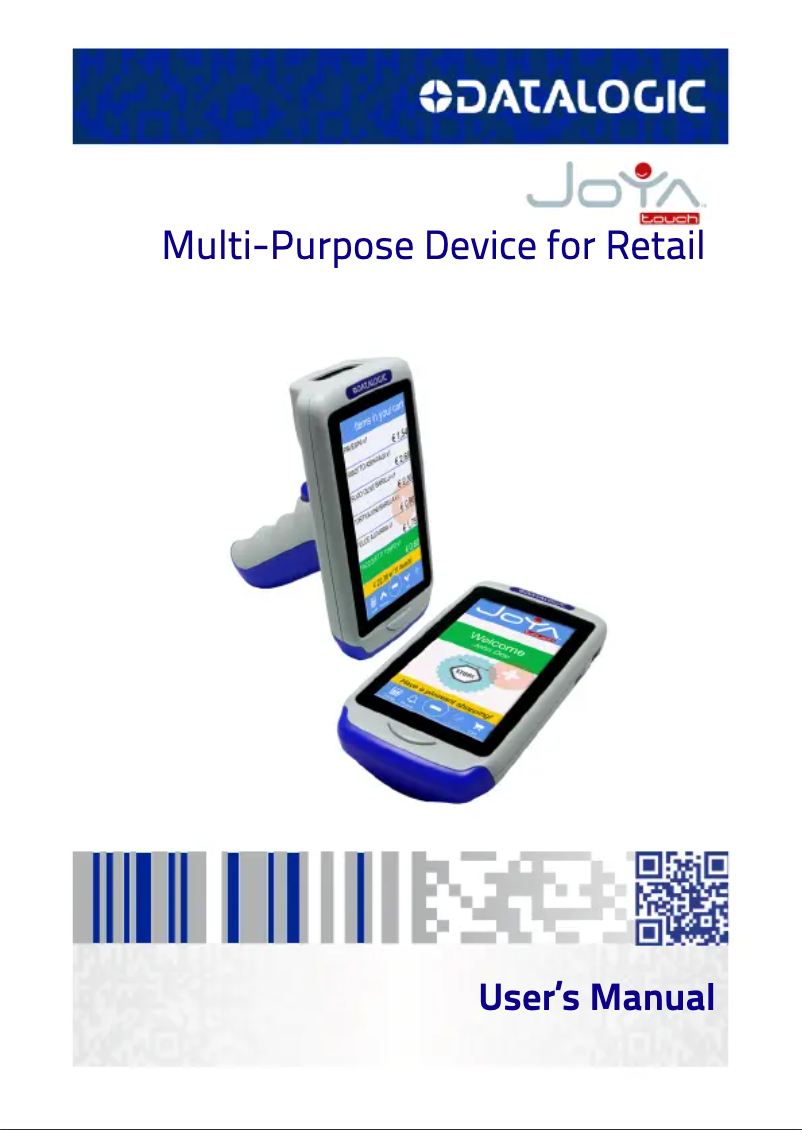 Imagen de la primera página del manual del dispositivo Joya Touch Plus