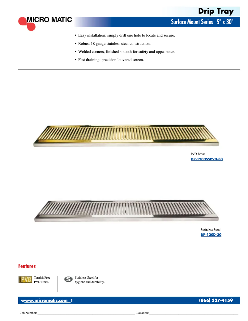 Page 1 de la notice Manuel utilisateur Micro Matic DP-120D-30
