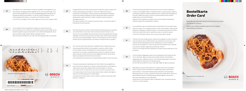 Page 1 de la notice Manuel utilisateur Bosch PXV875DC1E