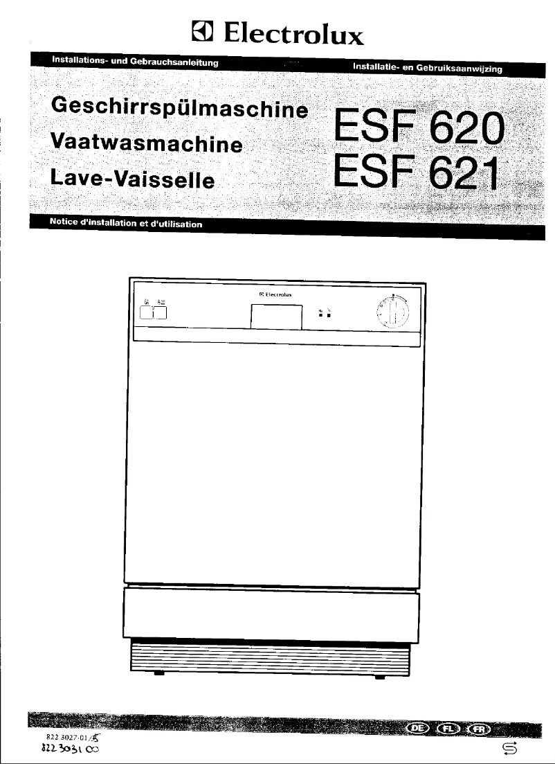 Page n°1 - Manuel utilisateur Electrolux ESF 621
