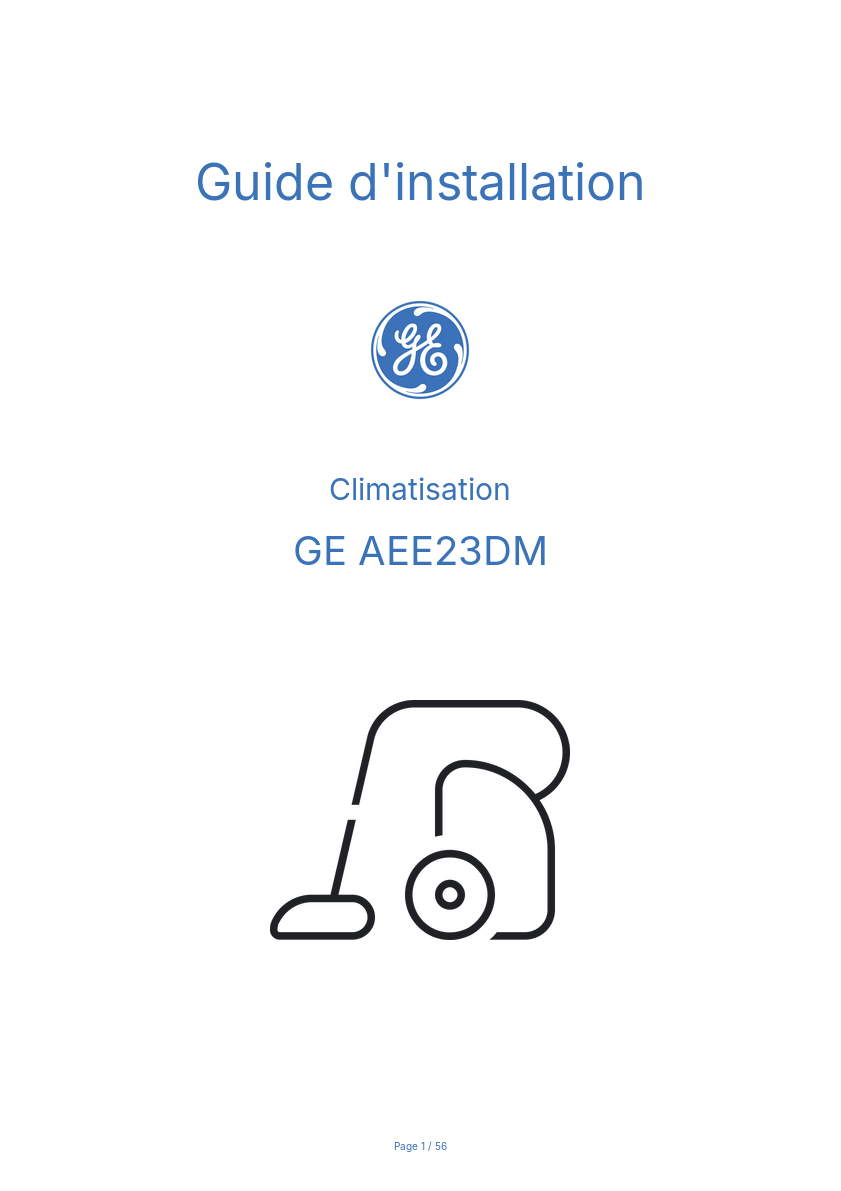 Image de la première page du manuel de l'appareil AEE23DM
