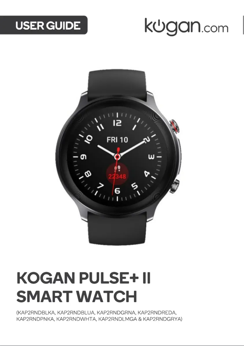Page 1 de la notice Manuel utilisateur Kogan Pulse+ II