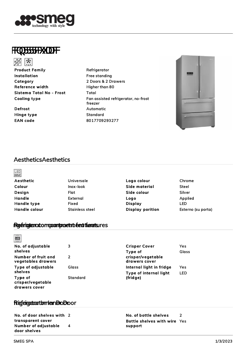 Image de la première page du manuel de l'appareil FQ55FXDF
