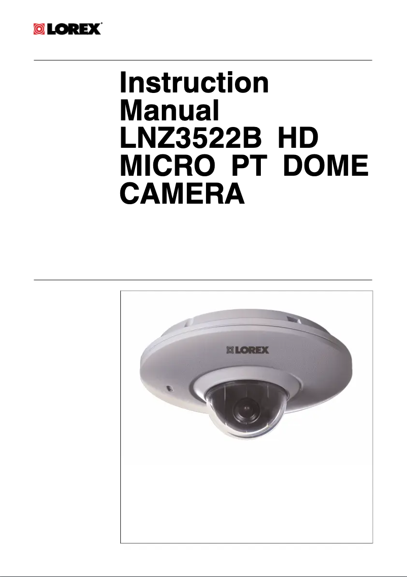 Página 1 del manual Manual de usuario Lorex LNZ3522B