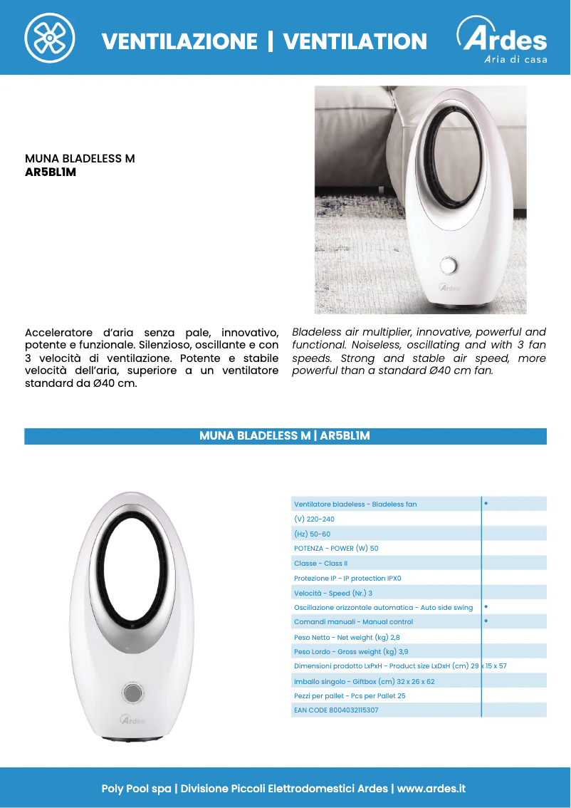 Image de la première page du manuel de l'appareil AR5BL1M