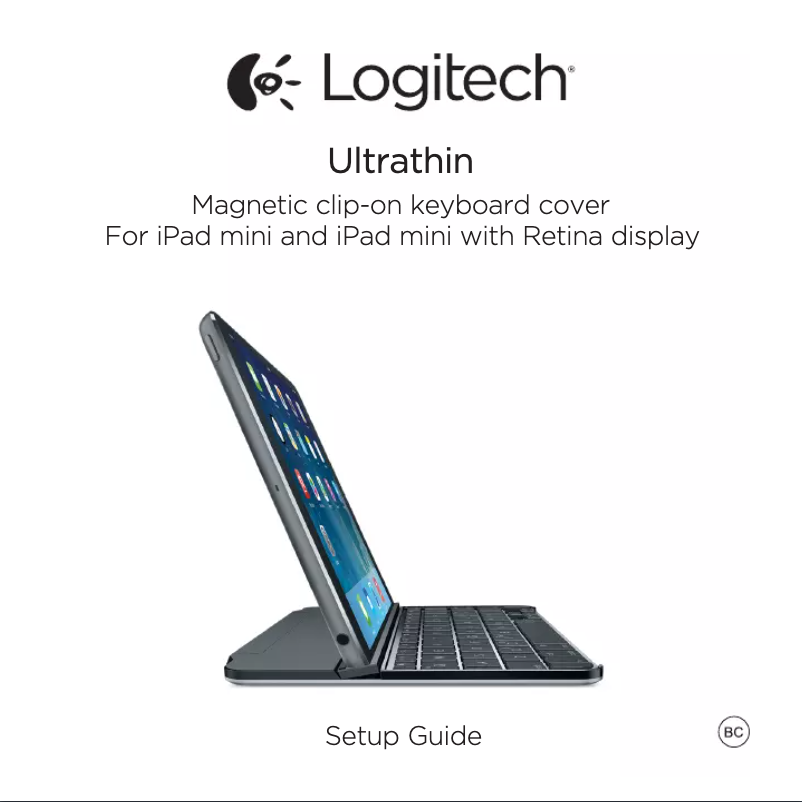 Page 1 de la notice Manuel utilisateur Logitech Ultrathin