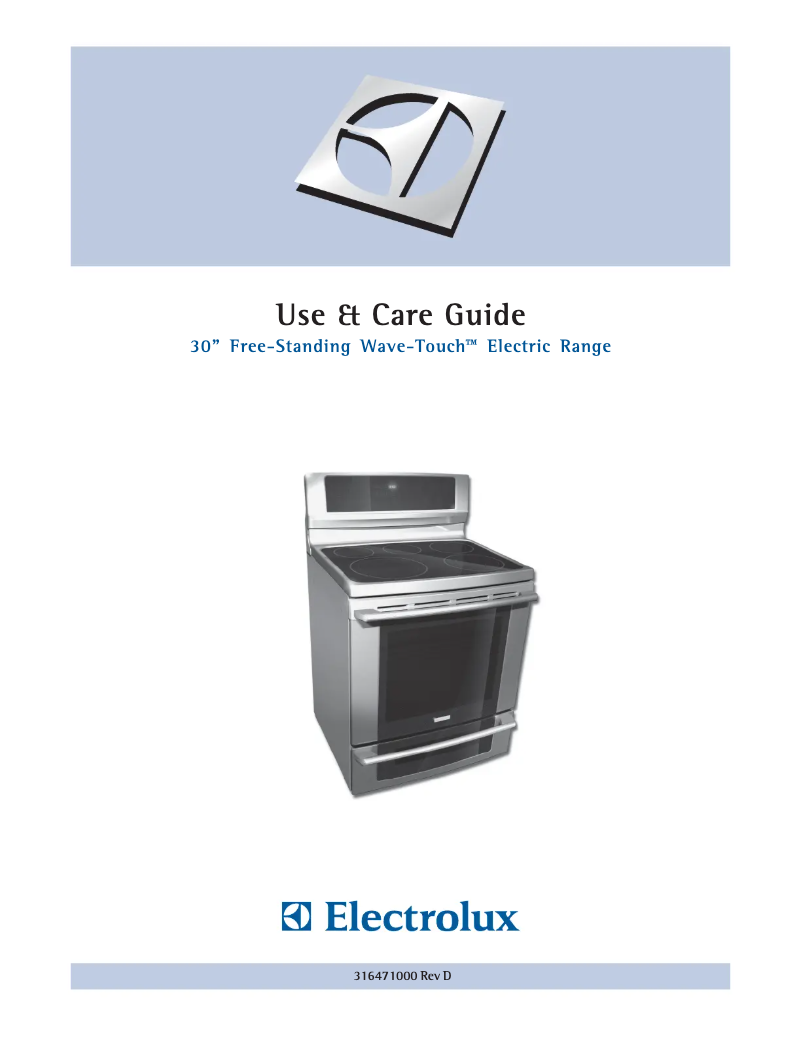 Page n°1 - Manuel utilisateur Electrolux EW30EF65GW