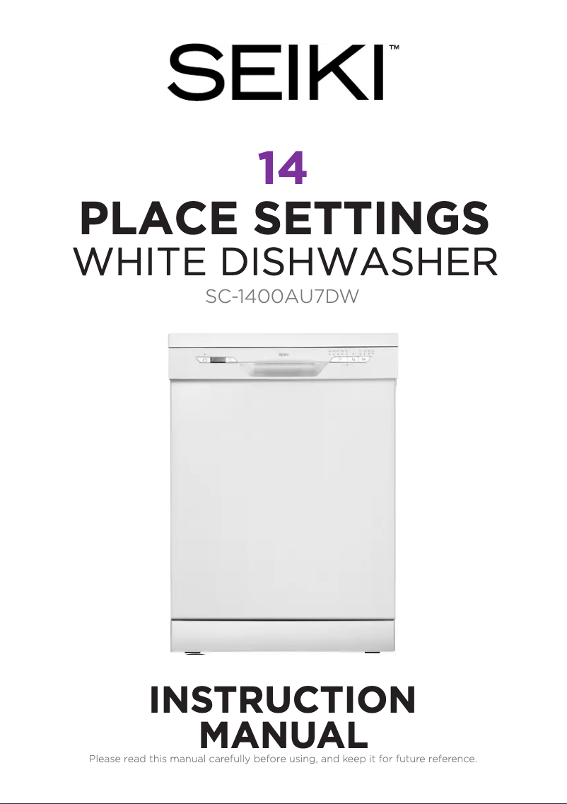 Page 1 de la notice Manuel utilisateur Seiki SC-1400AU7DW
