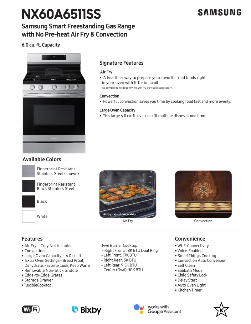 Image de la première page du manuel de l'appareil NX60A6511SS