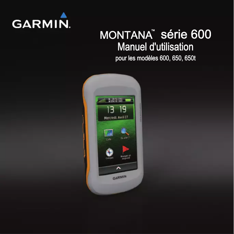 Image de la première page du manuel de l'appareil Montana 600t