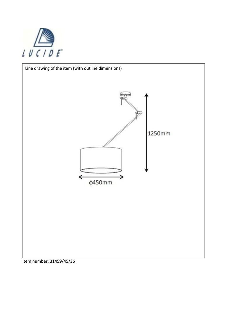 Page 1 de la notice Manuel utilisateur Lucide Eleni