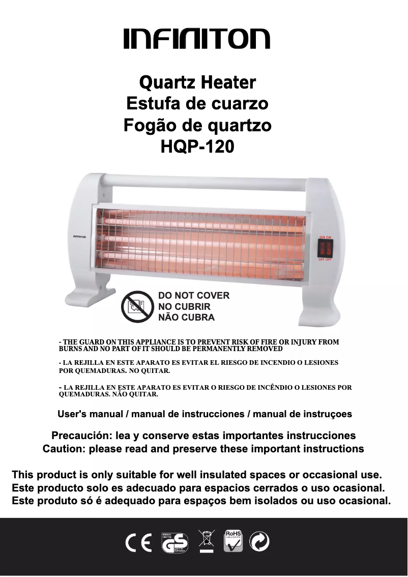 Image de la première page du manuel de l'appareil HQP-120