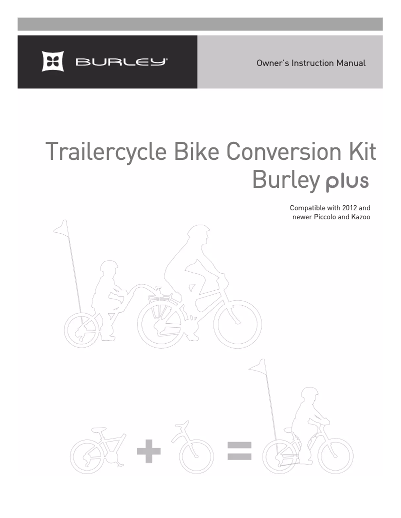 Page n°1 - Manuel utilisateur Burley Plus