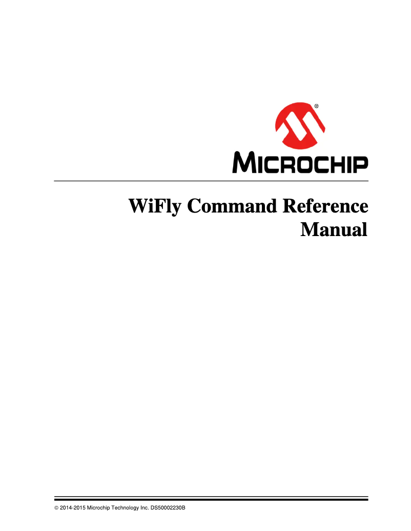 Page 1 de la notice Fiche technique Microchip RN171XV