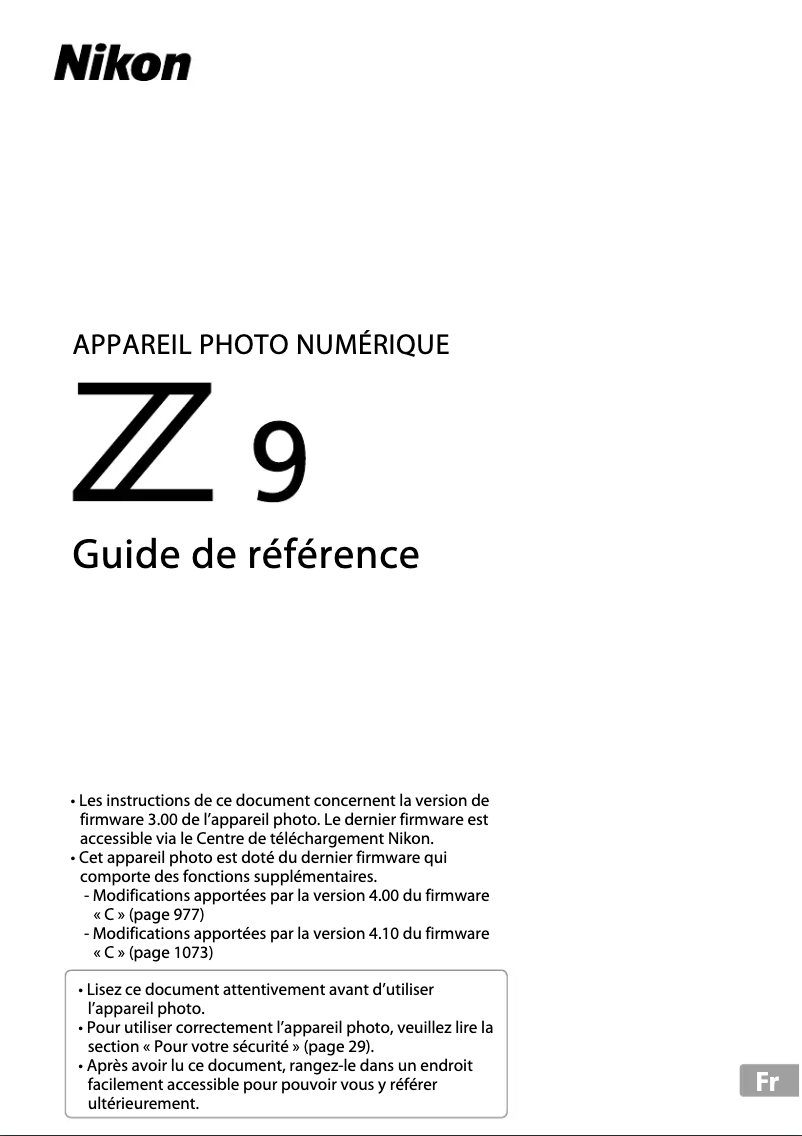 Página 1 del manual Manual de usuario Nikon 1 V3