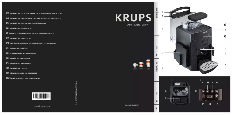 Image de la première page du manuel de l'appareil Roma EA81R8