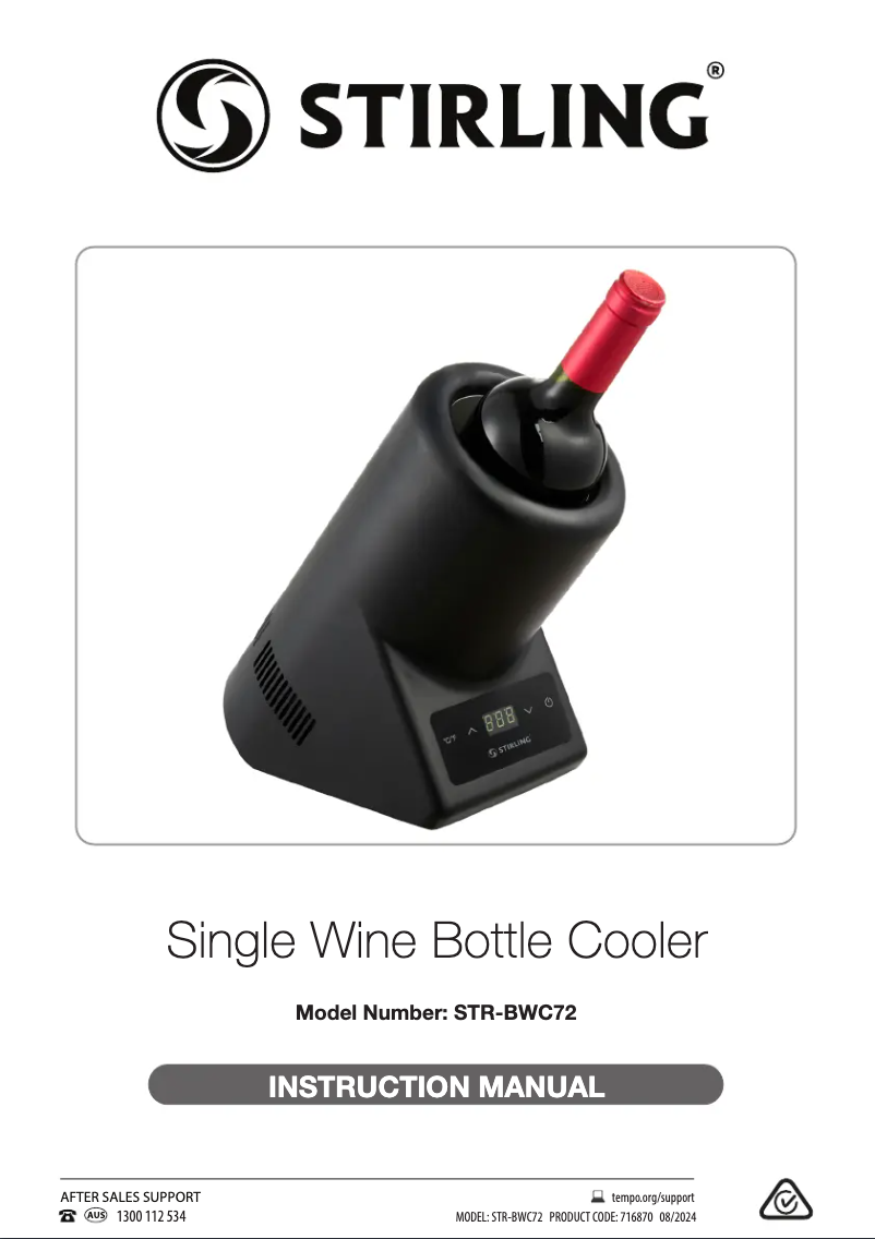 Page 1 de la notice Manuel utilisateur Stirling STR-BWC72