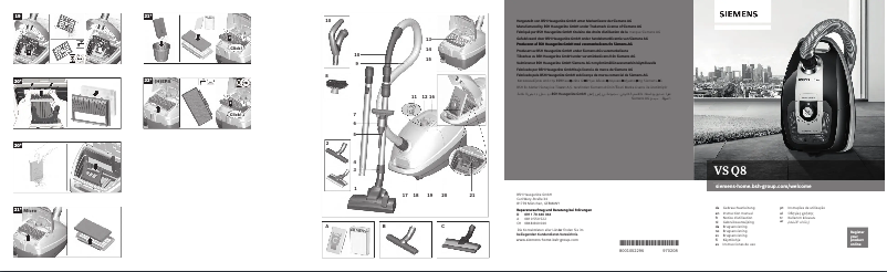 Image de la première page du manuel de l'appareil VSQ8PET