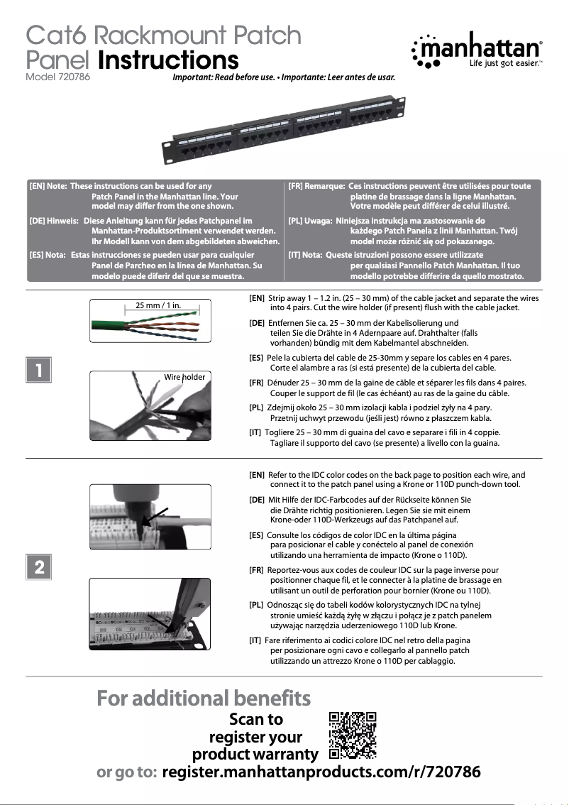 Image de la première page du manuel de l'appareil 720786