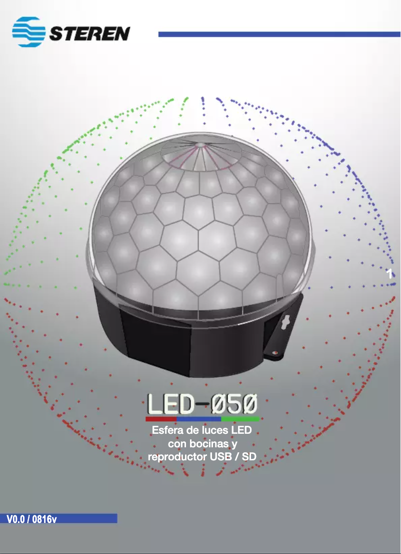 Image de la première page du manuel de l'appareil LED-050