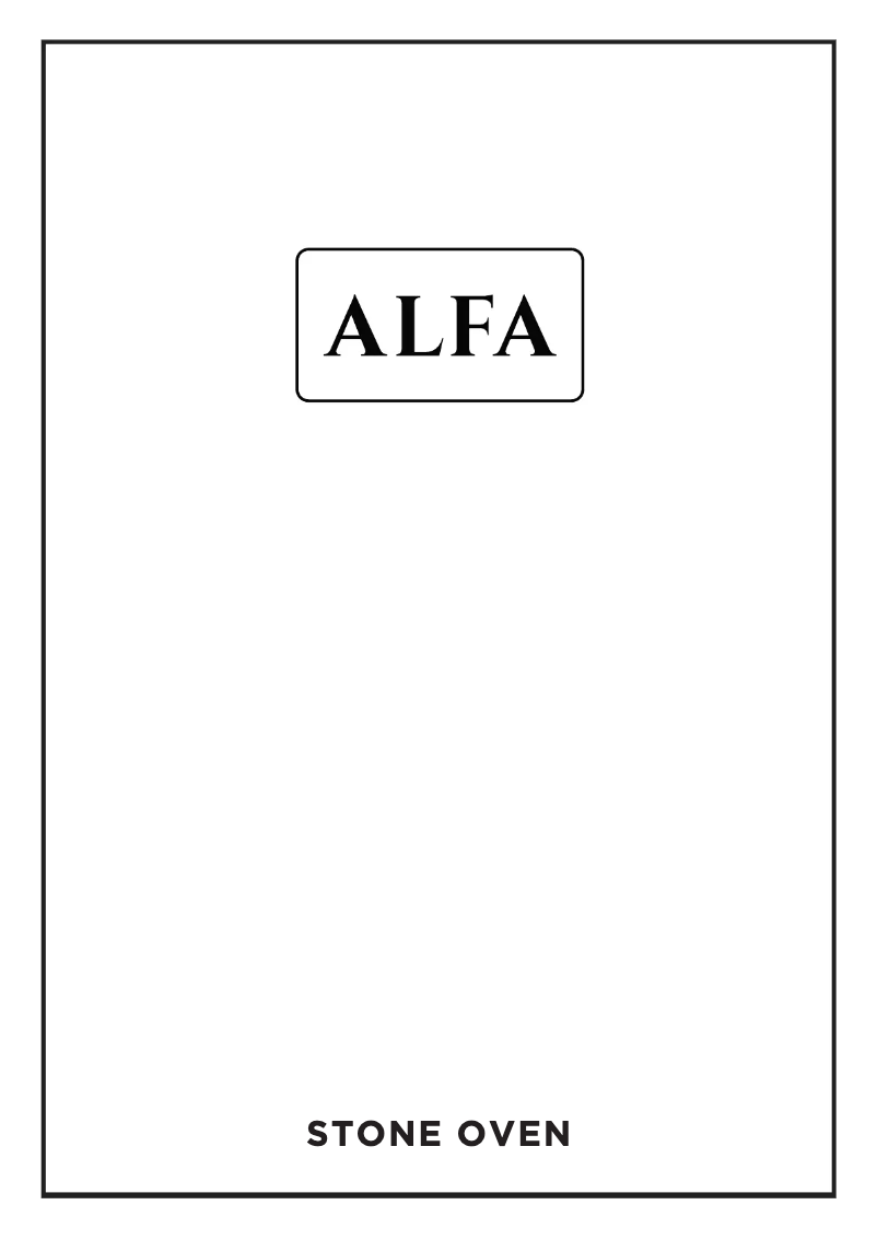 Page 1 de la notice Fiche technique Alfa Stone Oven