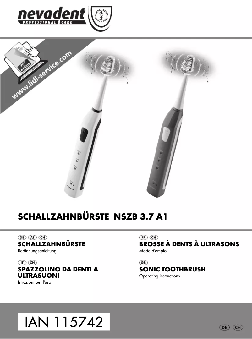 Image de la première page du manuel de l'appareil NSZB 3.7 A1