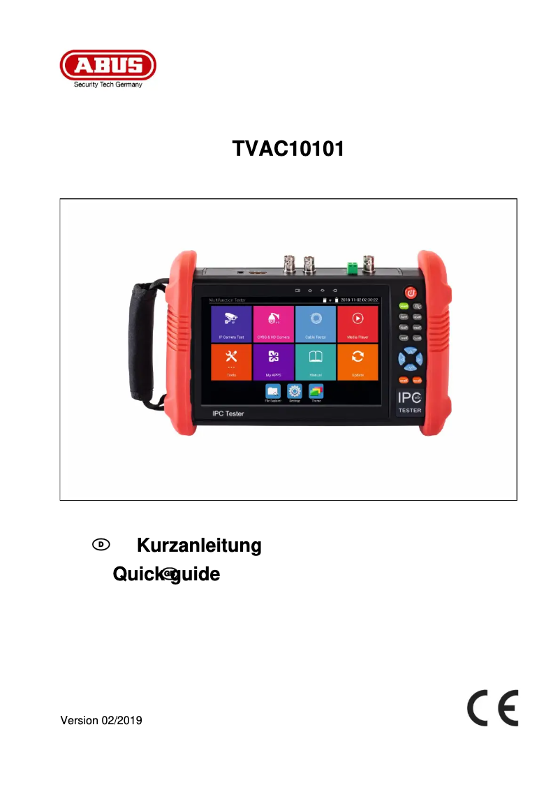 Page n°1 - Mode d'emploi Abus TVAC10101