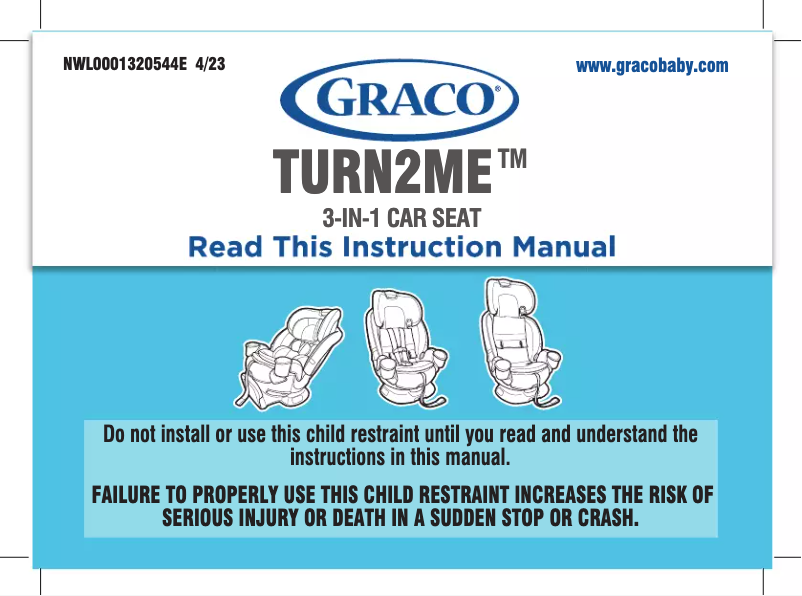 Page n°1 - Guide de démarrage rapide Graco Turn2Me