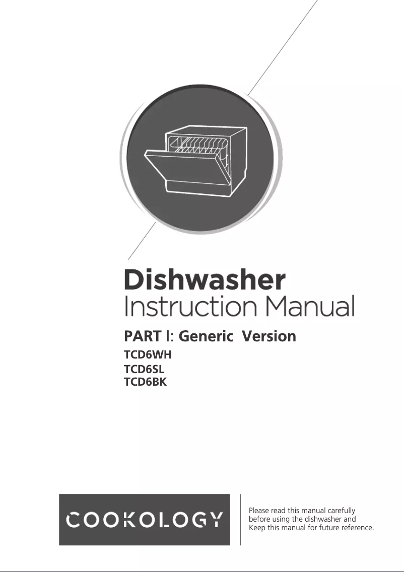 Page 1 de la notice Manuel utilisateur Cookology TCD6WH