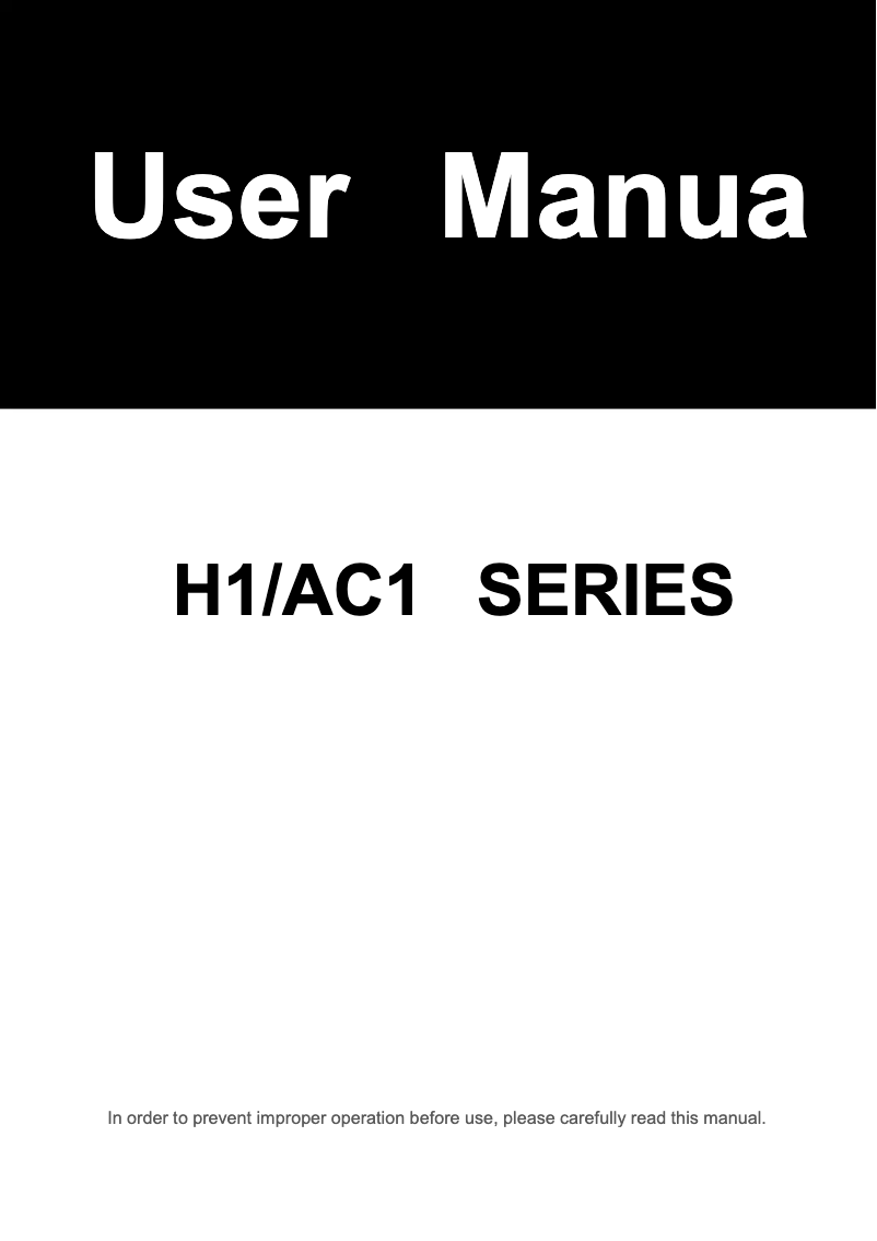 Page n°1 - Manuel utilisateur FOX ESS H1-3.0-E