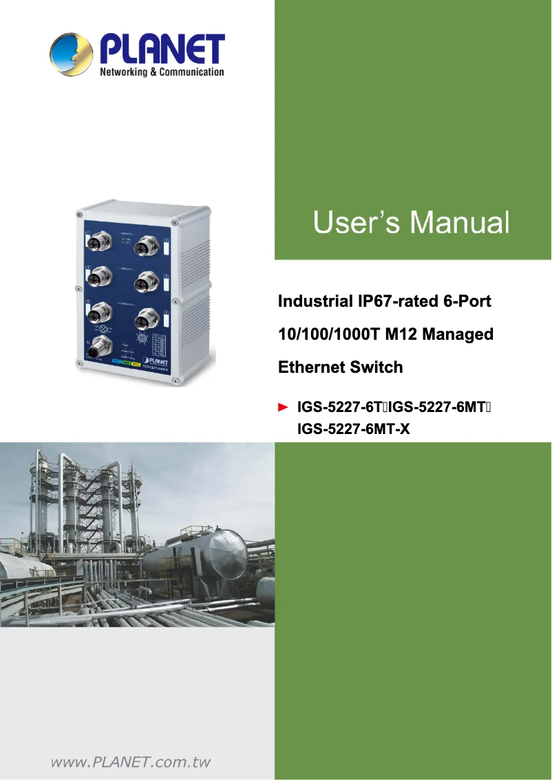 Image de la première page du manuel de l'appareil IGS-5227-6MT-X