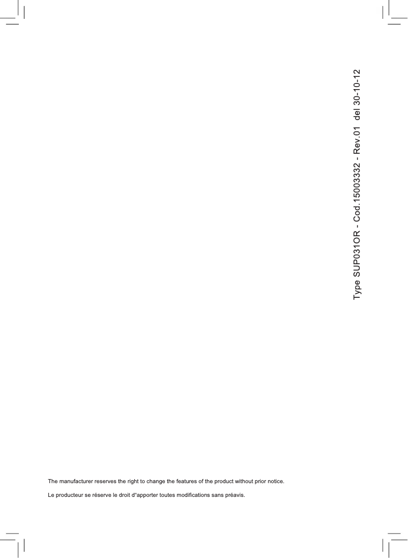 Image de la première page du manuel de l'appareil Saeco Odea RI9754