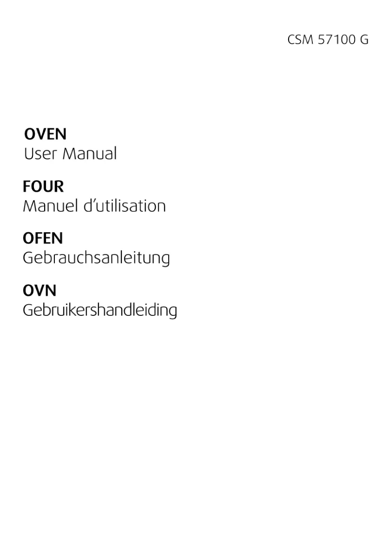 Image de la première page du manuel de l'appareil CSM 57100