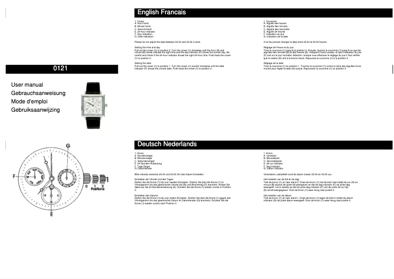 Image de la première page du manuel de l'appareil 0121