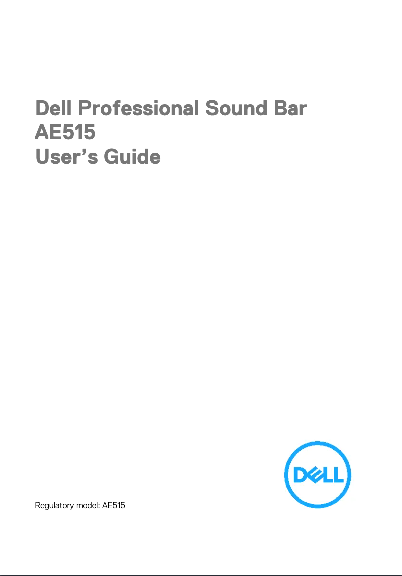 Page 1 de la notice Manuel utilisateur Dell AE515