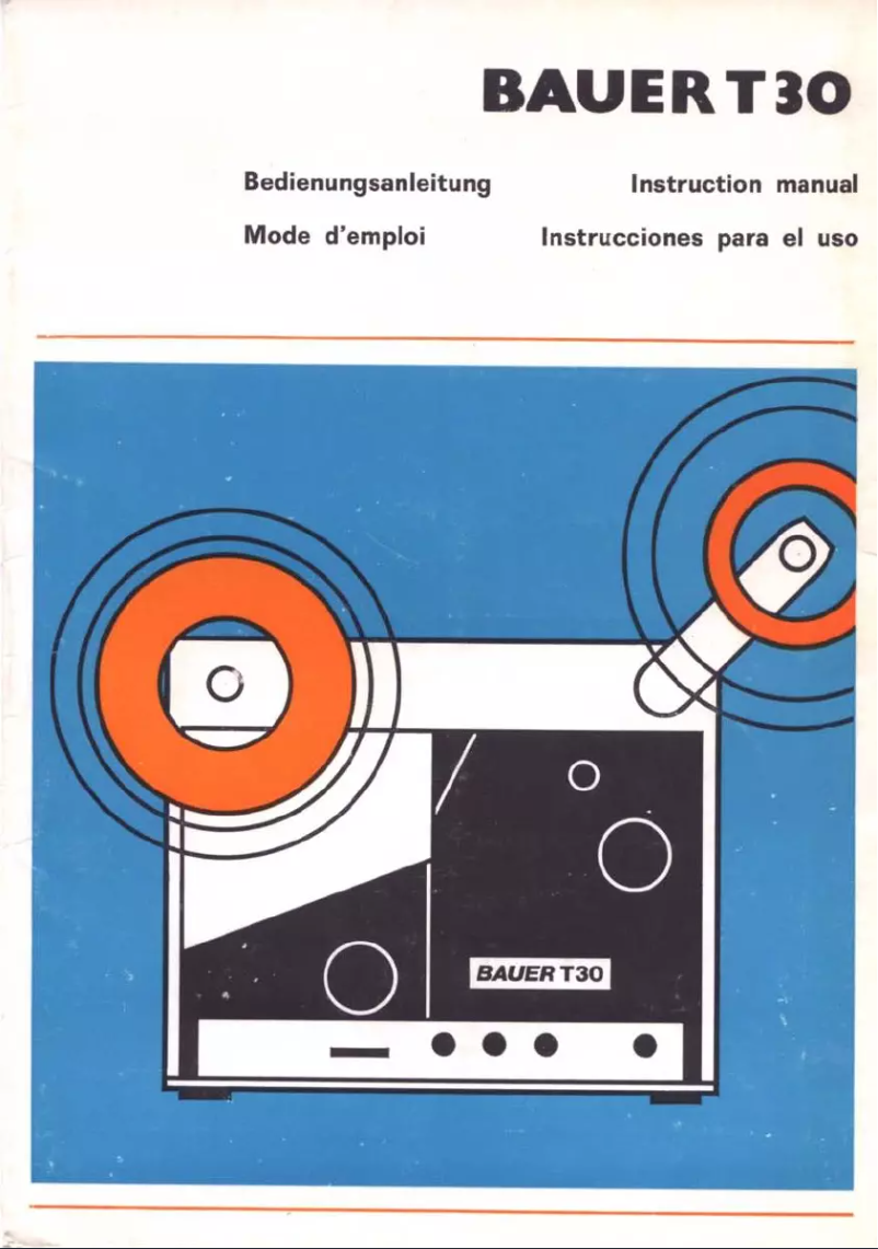 Page n°1 - Manuel utilisateur Bauer T30