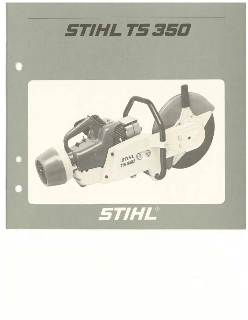 Page 1 de la notice Manuel utilisateur Stihl TS 350