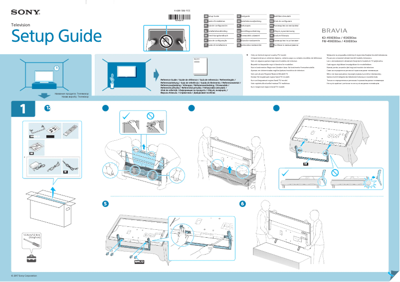 Page 1 de la notice Manuel utilisateur Sony Bravia KD-49XE8005