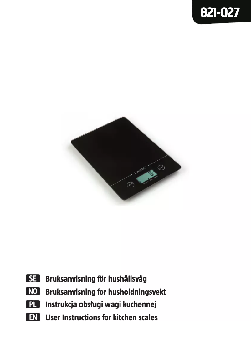 Page n°1 - Manuel utilisateur Menuett 821-027