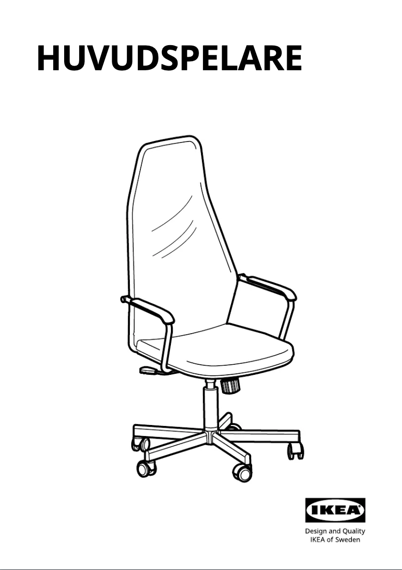 Página 1 del manual Manual de usuario Ikea HUVUDSPELARE 305.076.01