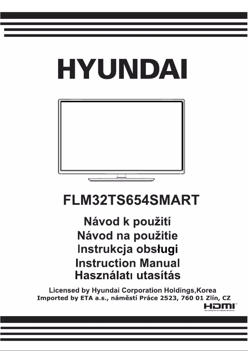 Page 1 de la notice Manuel utilisateur Hyundai FLM 32TS654 SMART