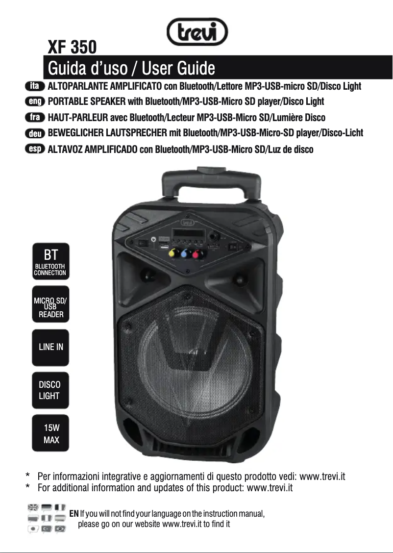 Image de la première page du manuel de l'appareil XF 350